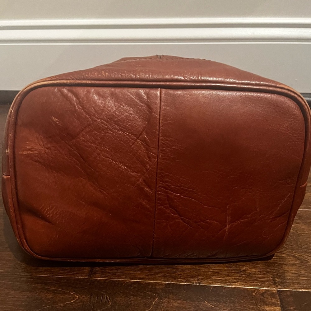 Vintage Fossil Maddox Brown Bucket Shoulder Bag - Picture 7 of 15